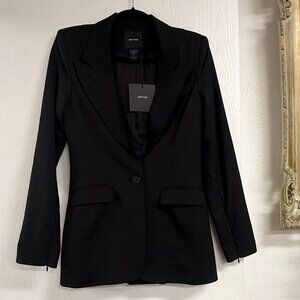 Smythe Black Zip Sleeve Blazer size 4
